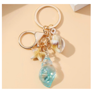 Llavero de Concha Marina, Estilo Costero, Colgante de Acrílico con Forma de Concha, Regalo Romántico para Parejas, Decoración Moderna para Bolsos y Llaves - Product Image 5