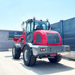 Mini-tracteur chargeur hydraulique diesel à double pompe 2T 4x4, moteur haute puissance, chargeuse sur roues, capacité de la benne 1-1,2 m, simultané - Product Image 2