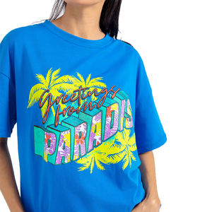 Recién llegado, camisetas transpirables de estilo sencillo para mujer, cuello en V, medias mangas, tendencia superior, precio al por mayor, camisetas para adultos - Product Image 5