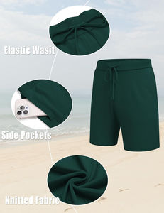 Conjunto de camisa y pantalones cortos de playa con estampado Hawaiano informal de verano para hombre, traje de dos piezas de manga corta transpirable, venta al por mayor de algodón - Product Image 6