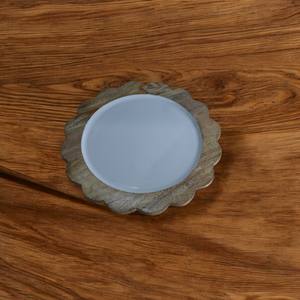 Luxueux plateau de rangement en bois d'acacia écologique qualité supérieure personnalisé maison hôtel nourriture assiette de service fêtes plats assiettes - Product Image 6
