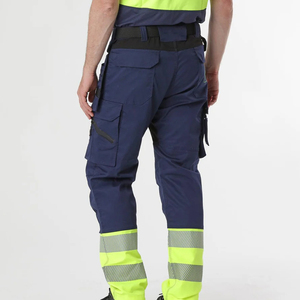 Pantalon de travail haute visibilité personnalisable pour hommes Pantalon de construction de sécurité imperméable en vente avec logo personnalisable - Product Image 6