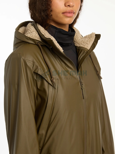 <b>women</b> <b>waterproof</b> long <b>coat</b> <b>for</b> horse riding equestrian wear windproof breathable insulated outerwear stylish trench design - Product Image 3