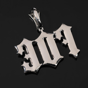 Colgante de moissanita personalizado, diseño de letra de Plata de Ley 925, nombre personalizado, joyería de hip hop helada para él, cumpleaños perfecto - Product Image 3