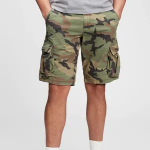 New Design Camouflage breathable Cargo Short Knee Length Best Quality Printing Sublimation Cargo Shorts With Pockets For Boys