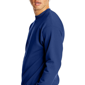Sudadera de cuello redondo de lana para hombre Essentials, jersey de manga larga para hombre, Sudadera de cuello redondo en color azul - Product Image 5