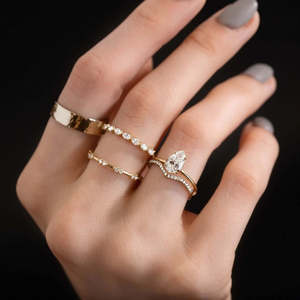 Bague de fiançailles Solitaire Vintage élégante et durable en argent 925 ronde coupe brillante Moissanite Alternative au diamant - Product Image 4