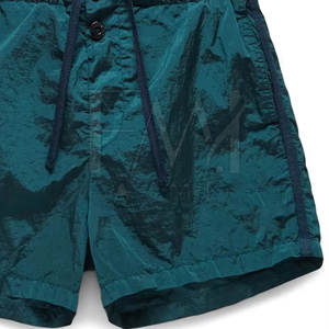 Ceinture élastique à cordon de serrage Short coupe-vent en polyester/nylon uni pour hommes Logo personnalisé Imperméable et respirant - Product Image 6