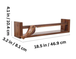 Décoration murale en bois personnalisée de style Art déco avec forme de croissant pour la décoration intérieure sur le thème nautique et de la plage - Product Image 3