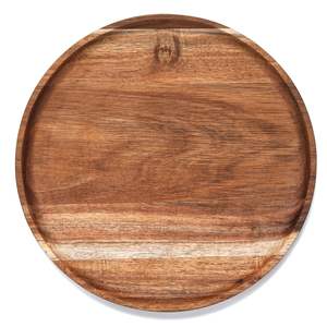 Bandeja de Servir de Madera Ecológica y Confiable, Hecha a Mano, Apta para Lavavajillas y Microondas, para Uso en el Hogar, Restaurantes y Hoteles - Product Image 1