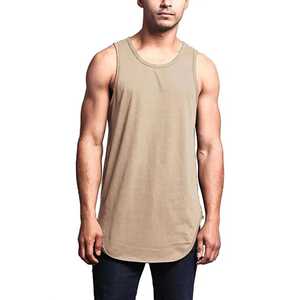 Débardeur sans manches en coton pour hommes, gilet uni à col rond, maillot de corps de base, vêtements de sport décontractés en coton, débardeur pour hommes de fitness - Product Image 1