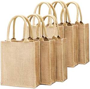 ถุงช้อปปิ้งผ้ากระสอบป่านขายส่ง-ใช้ในครัวเรือน ป้องกันฝุ่น พิมพ์ลายซิลค์สกรีน - Product Image 5