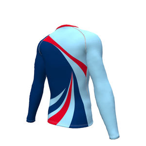 Rash Guard imprimé de logo sur mesure, fabricant de Rash Guard de natation de surf à manches longues pour hommes, imprimé en gros - Product Image 4