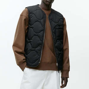 Best Seller Quilted Puffer Men's Windproof Bubble Vest Custom Design with <b>Zipper</b> Closure on <b>Sale</b> Now - Product Image 1