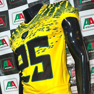 Camiseta de fútbol americano, camiseta de ventilador personalizada, mercancía de equipo, aparejos de sublimación, tela transpirable de sarga, fabricación de talla grande - Product Image 1