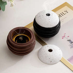 Quemador Bakhoor de resina epoxi de madera natural hecho a mano soporte de cono de carbón tradicional para incienso y esencial - Product Image 6