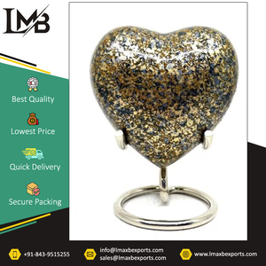 Logo personnalisé de qualité supérieure meilleure vente d'urnes funéraires en métal urnes de crémation urnes de crémation en aluminium coeur d'Inde - Product Image 5