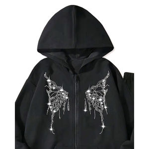 Manga larga Hombres Rhinestone Ropa deportiva personalizada Hombres Rhinestone Chándal Ropa deportiva personalizada Mangas largas Hombres Rhinestone - Product Image 5