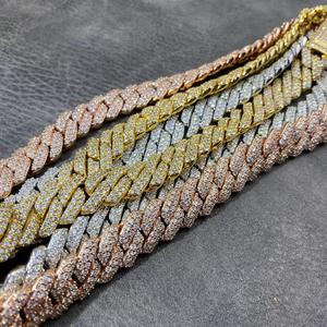 Collier à chaîne à maillons cubains en or blanc 14 carats certifié Hip Hop pour hommes Diamant VVS personnalisé de haute qualité certifié pour hommes - Product Image 6