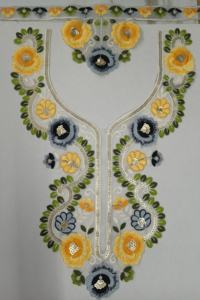 Cuello de cuello bordado de red de lujo con trabajo de lentejuelas para blusas saris elegantes Vestidos Kurtis Sastrería y uso de boutique - Product Image 5