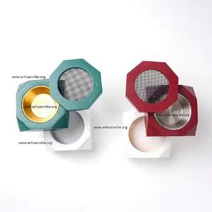 Juego de madera madkhan Bakhoor de viaje inspirado en Dubai-Quemador de incienso portátil compacto con grabados - Product Image 4