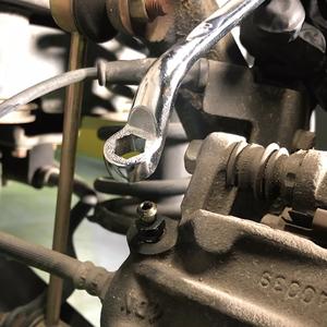 Outils pour véhicules AllSupply Taiwan, réparation automobile, jeu de clés hexagonales décalées pour purge de freins, 3 pièces, 3/8\", 25-142 mm - Product Image 4