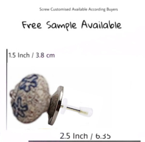 Vente chaude Industrielle Gravé En Détresse Céramique Boutons Porte Tiroir Poignées pour Cuisine Commode Chambre En Plein Air Villa-pour Hôtels - Product Image 3