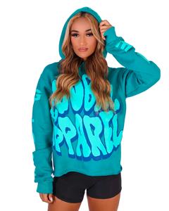 เสื้อมีฮู้ดแขนยาวสำหรับผู้ชายผ้าคอตตอนผ้าฟลีซแบบสวมหัวพิมพ์ลายแบบว่างเปล่าสีดำแฟชั่นออกแบบโลโก้ได้ตามต้องการ - Product Image 4