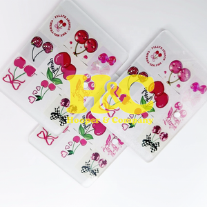 Meilleures ventes : Tuiles acryliques pour extensions de cils, forme cerise, rose, couleur personnalisable, durables, avec logo magnétique MINK - Product Image 3