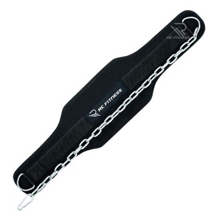 Upgraded Adjustable Steel Chain & Rubber Weight Lifting Gym Fitness <b>Exercise</b> Equipment Deep Belt Pull Weightlifting Dipping Belt - Product Image 6