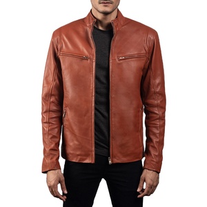 Veste d'hiver en cuir véritable pour homme, manteau classique de motard urbain, vêtement d'extérieur isolé de qualité supérieure pour la saison froide - Product Image 1