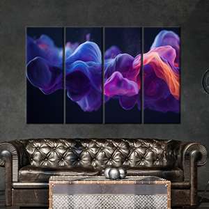 ศิลปะบนผืนผ้าใบสีสันนามธรรม, โปสเตอร์ภาพวาดดิจิทัลสมัยใหม่, 4P: ห่อหุ้มแบบแกลเลอรี - Product Image 1