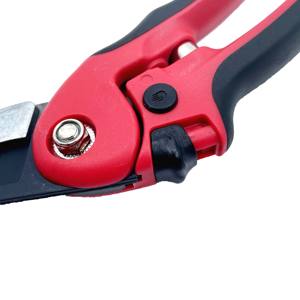 Sécateurs de jardin à cliquet en acier inoxydable de qualité industrielle avec logo laser, poignée antidérapante pour la coupe des branches fruitières - Product Image 5