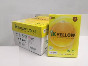 IK Amarillo A4 Papel de fotocopia 80GSM (500'S) -Resmas/IK Amarillo Blanco A4 Papel/Doble A Papel A4/IK Plus A4 Papel de copiadora - Product Image 6