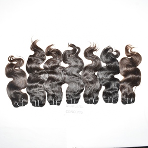 Extensiones de cabello humano de doble trama alineadas con cutícula virgen cruda Paquetes naturales Bodywave Cabello humano vietnamita sin procesar - Product Image 1