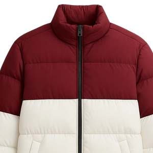 Qualité supérieure élégant coupe-vent chaud brillant tissu sur mesure hommes doudoune imperméable à l'intérieur matelassé chaud hiver - Product Image 1