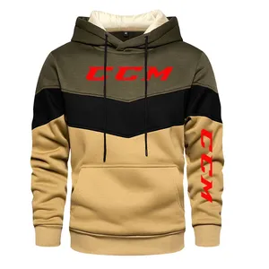 Sudadera con capucha de algodón 100% de peso pesado para hombre, sudaderas con estampado de letras de Otoño de tela gruesa suelta a la moda de alta calidad - Product Image 2