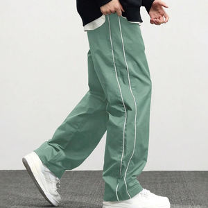 กางเกงเอวสูงสำหรับผู้ชายกางเกงลำลองทรงหลวมสำหรับใส่สบายน้ำหนักเบาระบายอากาศได้ดีทนทาน - Product Image 2