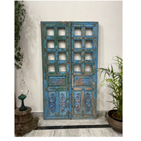 Portes antiques en bois massif meubles indiens en bois de manguier massif lavage blanc armoire à deux portes bibliothèque armoire de cuisine rangement