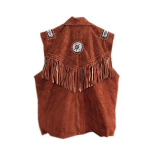 ¡Cuero grueso y ligero de colores brillantes! Chaleco de cuero hecho a medida para hombre - Product Image 6