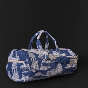 Bolsa de Viaje Deportiva Informal de Lujo Indigo, Acolchada, de Gran Capacidad, de Tela de Algodón, con Cierre de Cremallera, de Alta Calidad - Product Image 2