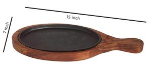 Assiettes de service en bois de vente chaude artisanat indien vaisselle Snack plats assiettes en bois - Product Image 2