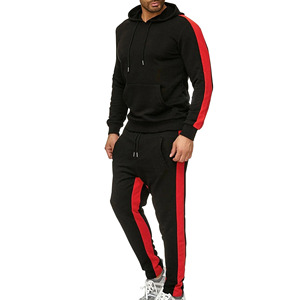 Chándal de algodón 100% de alta calidad personalizado, conjunto de chándal para correr, chándal con cremallera completa para hombre - Product Image 4