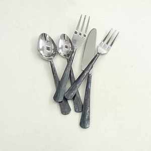 Modern Design Stainless Steel Cutlery Flatware <b>Set</b> Elegant Durable & Dishwasher Safe Mirrored Steel - Product Image 5