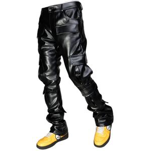 Pantalon en cuir pour hommes les mieux notés Skinny Fit Style décontracté Toile confortable et durable pour un usage quotidien Aventures en plein air Léger - Product Image 1