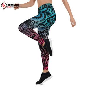Leggings de yoga taille haute pour femmes fabriqués au Pakistan, design uni gaufré, extensible dans les quatre sens, respirant, pour le sport, l'entraînement et la salle de sport - Product Image 3