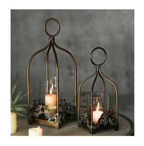 Elegante farol colgante marroquí de hierro y metal con un intrincado Diseño Artesanal para una decoración de hogar y patio de inspiración vintage - Product Image 1