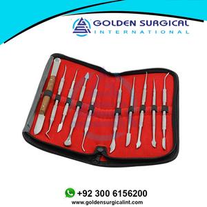 10ชิ้นชุดไม้พายทำฟันมีดปูนปลาสเตอร์เครื่องมือแกะสลักแวกซ์อุปกรณ์ทางทันตกรรมชุดทำฟันขาวเครื่องมือผ่าตัด - Product Image 4