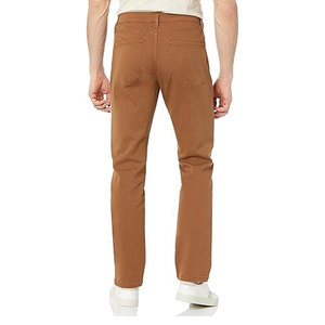 Pantalones de Lona Vaquera para Hombre, Estilo Urbano, Colores Personalizados, Corte Regular, Cintura Media, Pierna Recta, Transpirables, Ajustables, Estilo Deportivo - Product Image 2