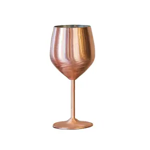 Professional copper wine glass for cocktail bar ware party dinner table top decoration drink ware wedding wine made in india